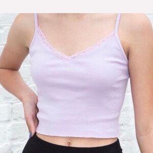 Brandy Melville Lilac Lace Cami Top